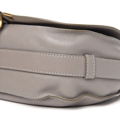 Chloe Calfskin Medium Marcie Round Crossbody Bag Cashmere Grey 14 of 15