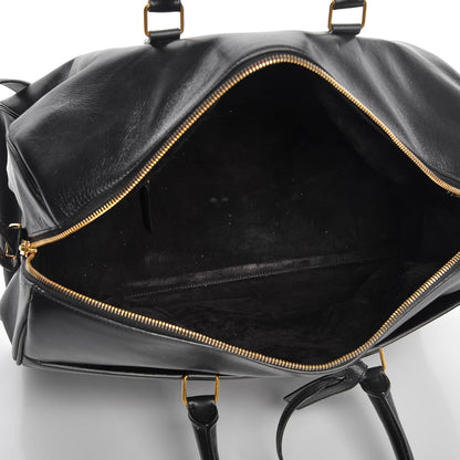 Saint Laurent Calfskin Classic Duffle 12 Black 6 of 9