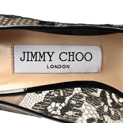 Jimmy Choo Lace Romy 100 Pumps 36 Black 7 of 9