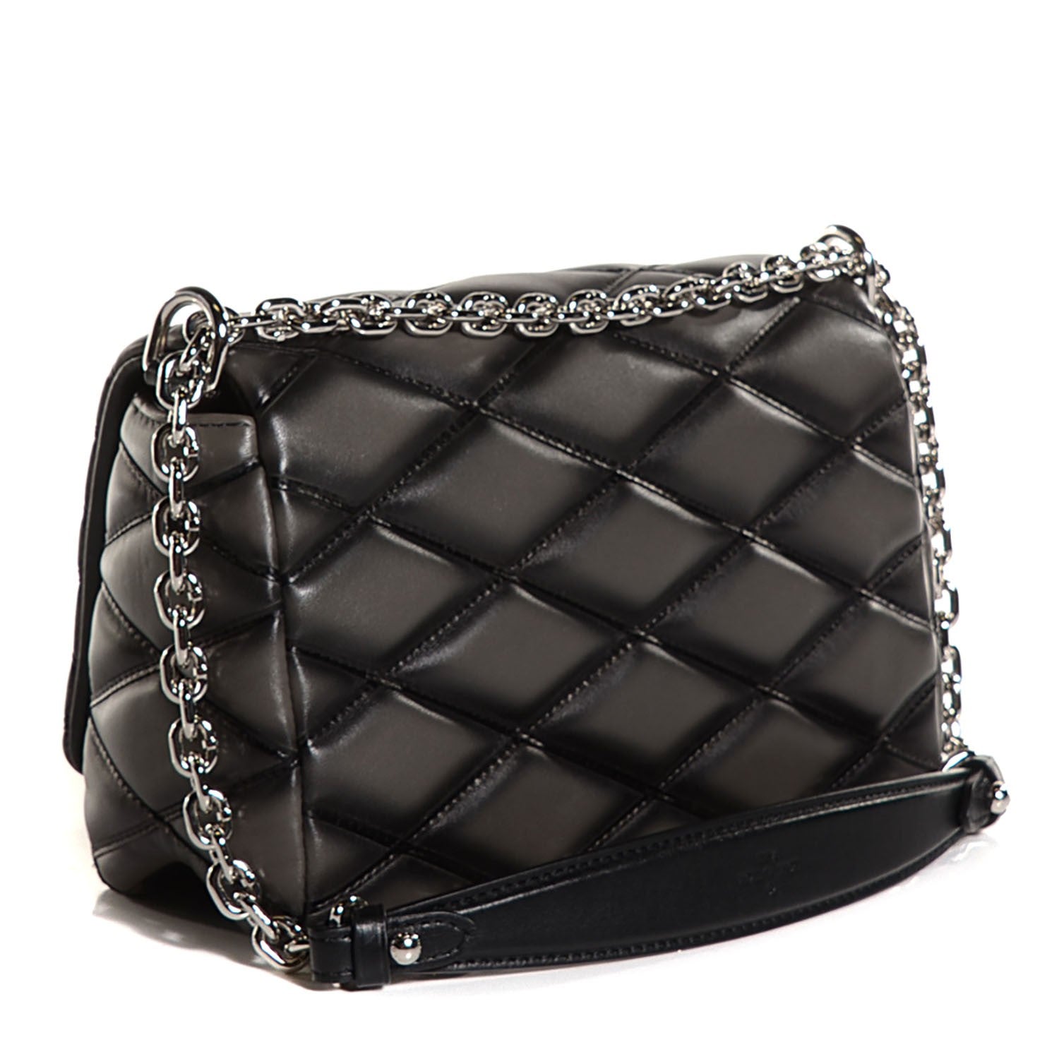 Louis Vuitton Lambskin Malletage GO-14 PM Charcoal 3 of 7