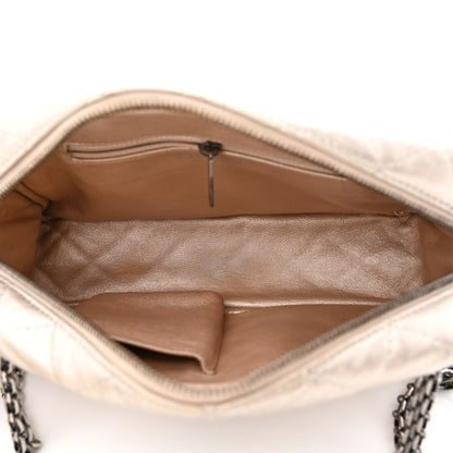 Chanel Metallic Aged Calfskin Quilted Medium Reissue Camera Case Gold 5 of 11