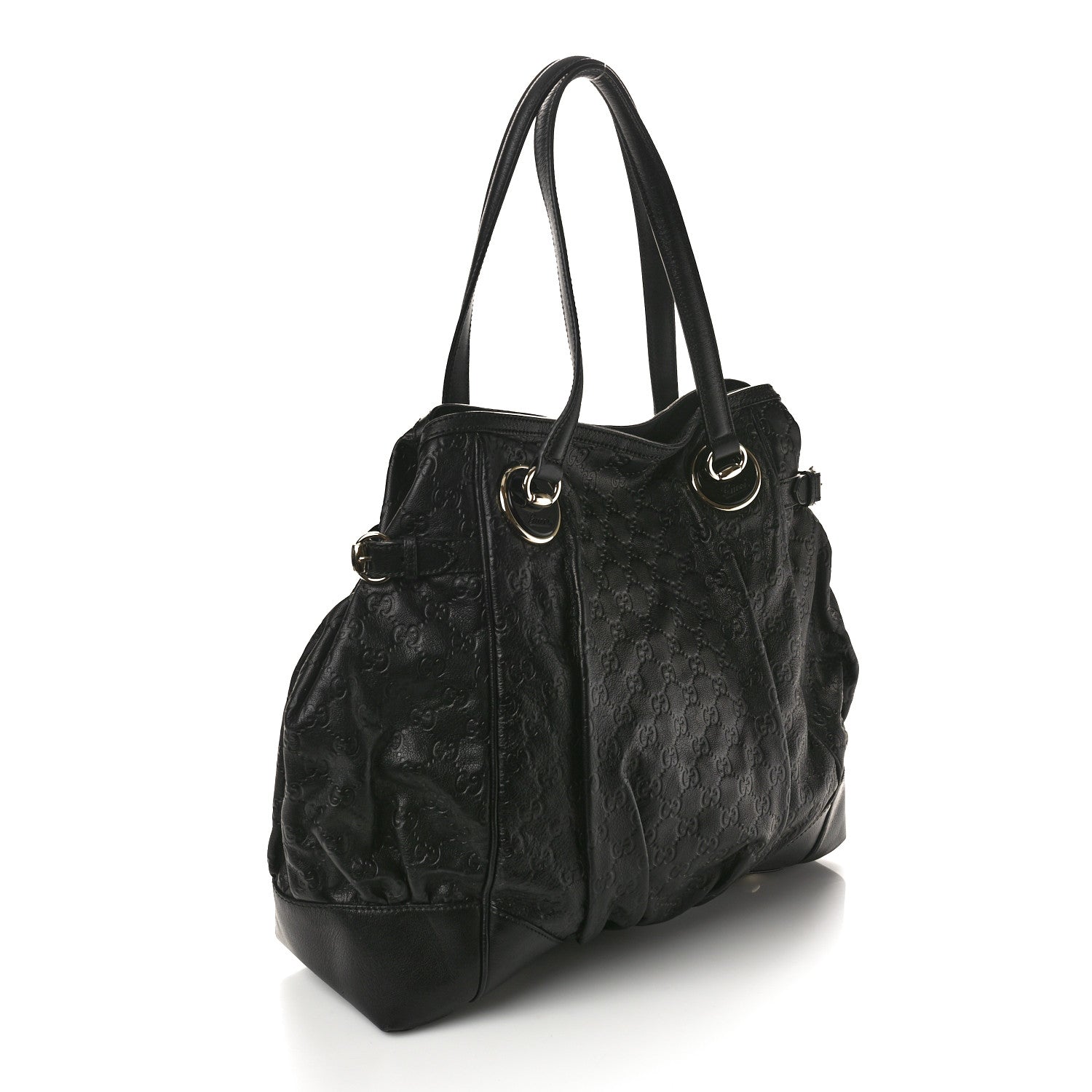 Gucci Guccissima Large Full Moon Tote Black 3 of 11