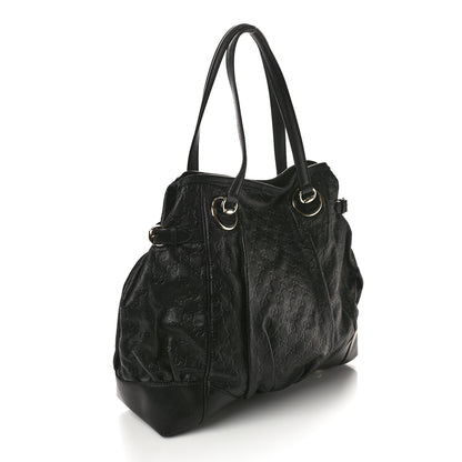 Gucci Guccissima Large Full Moon Tote Black 3 of 11