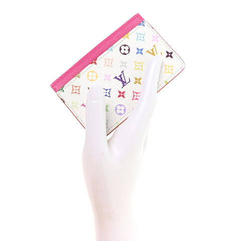 LV X TM Monogram Multicolor Card Holder Kawaii Pink