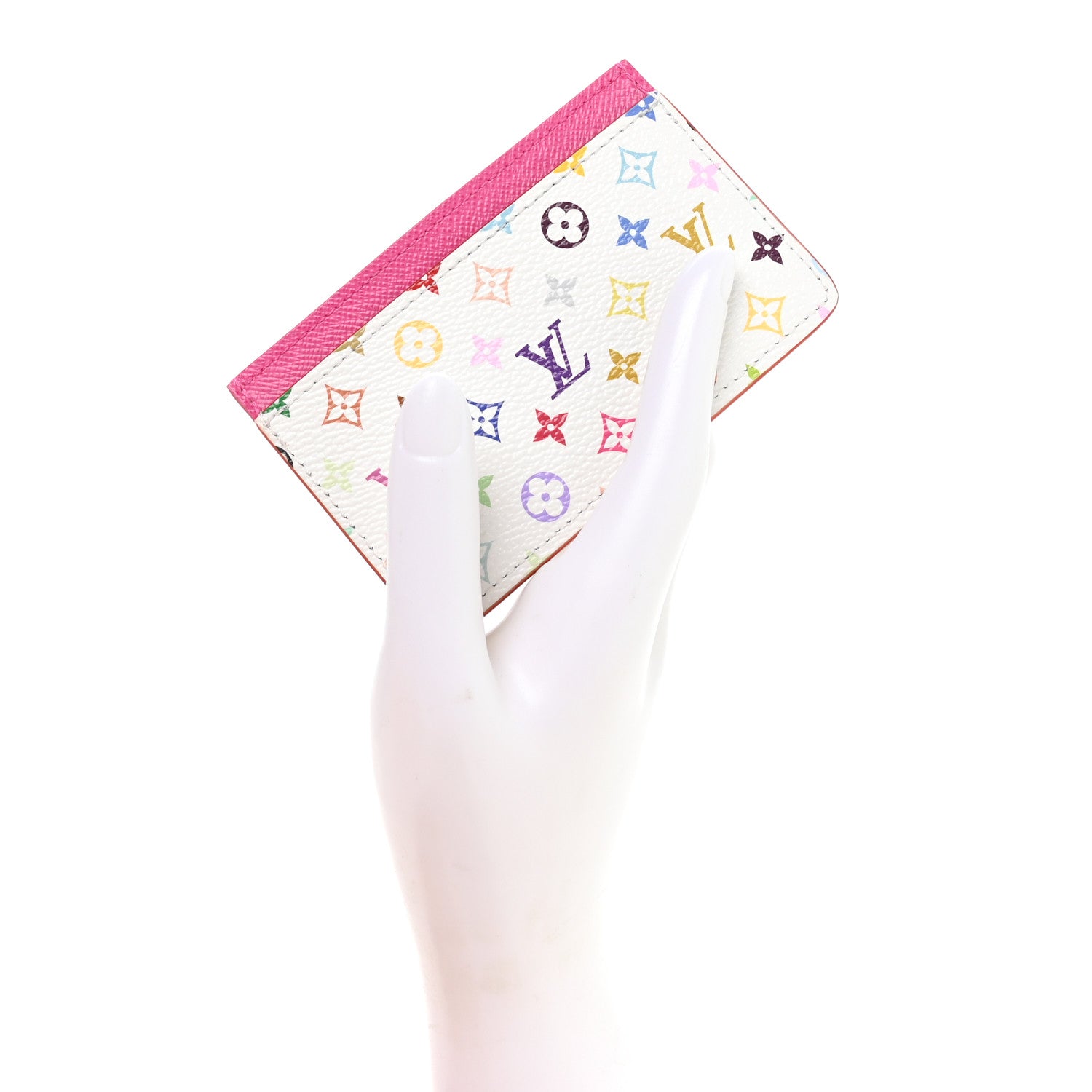Louis Vuitton LV X TM Monogram Multicolor Card Holder Kawaii Pink 2 of 7