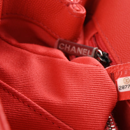 Chanel Caviar Chevron Quilted Small Coco Handle Flap Coral 7 of 10