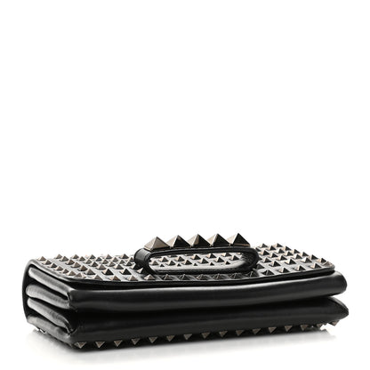 Valentino Garavani Vitello Rockstud All Over Va Va Voom Flap Bag Black 4 of 8