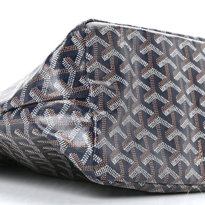 Goyard Goyardine Boheme Hobo Navy Blue 9 of 10