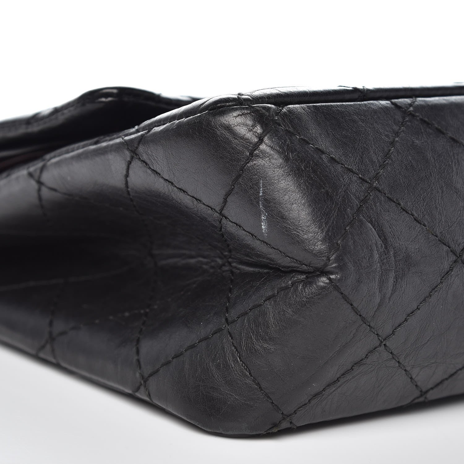 Chanel Aged Calfskin Quilted 2.55 Reissue 226 Flap Black 9 of 9