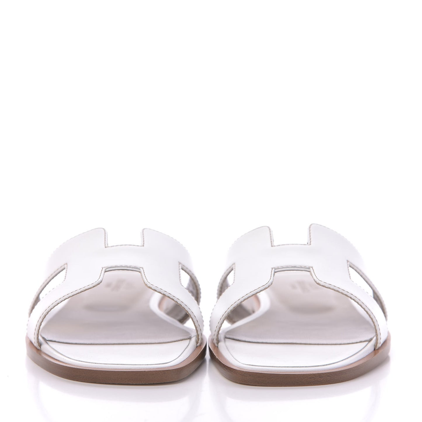 Box Calfskin Oran Sandals 36.5 White