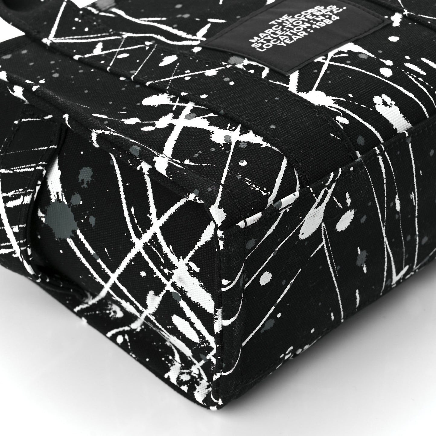 Canvas Splatter Mini The Tote Bag Black