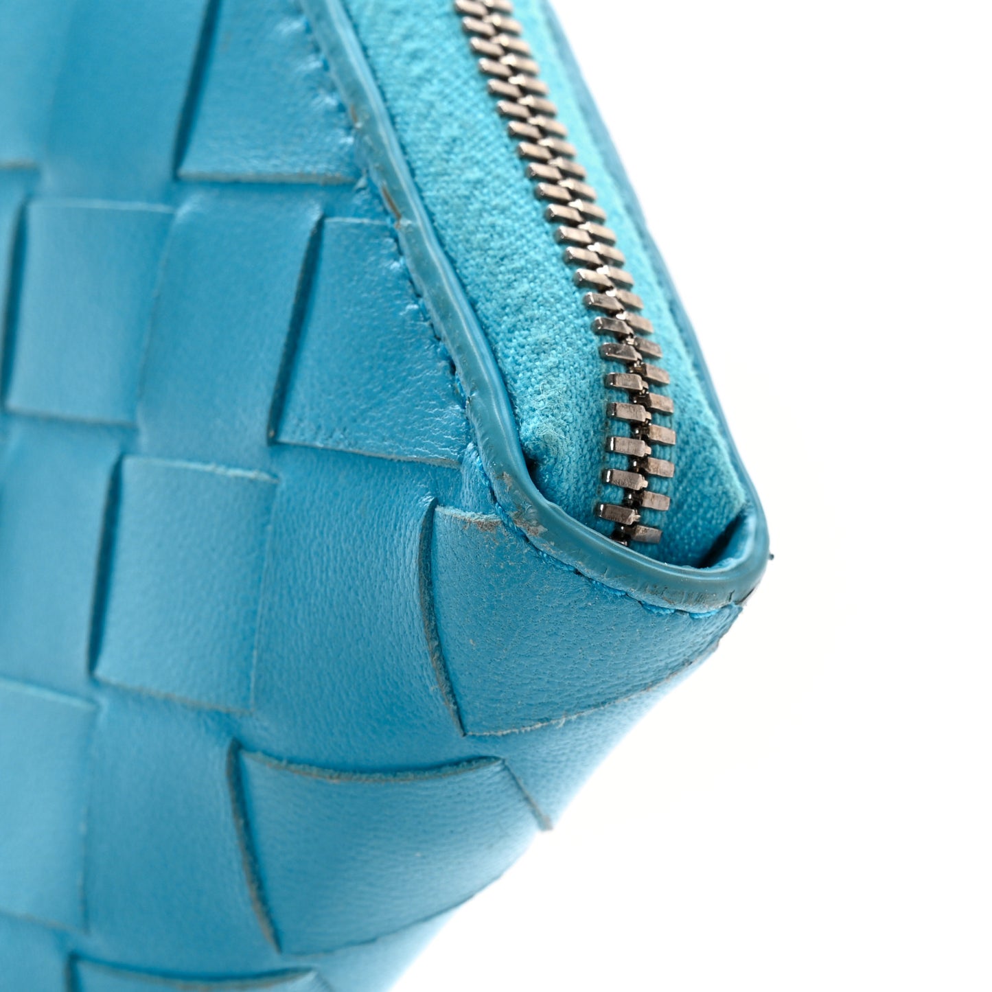 Nappa Intrecciato Zip Around Wallet Blueprint