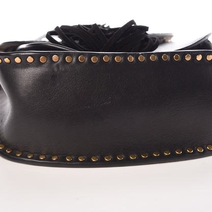 Chloe Calfskin Braided Small Hudson Shoulder Bag Black 10 of 12