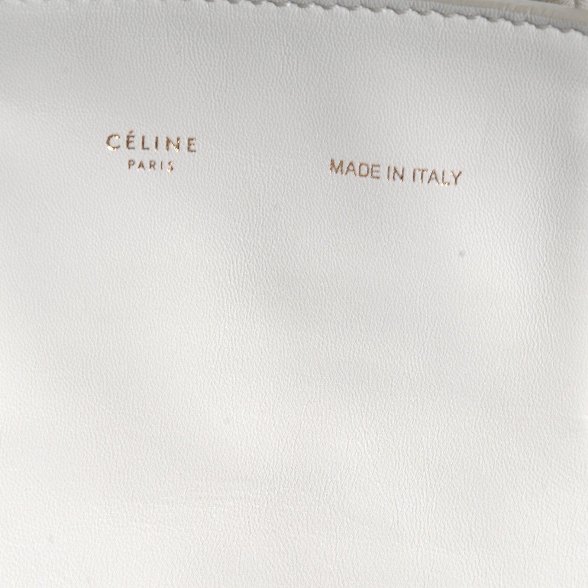 Celine Lambskin Vertical Bi-Cabas Blue White 5 of 9