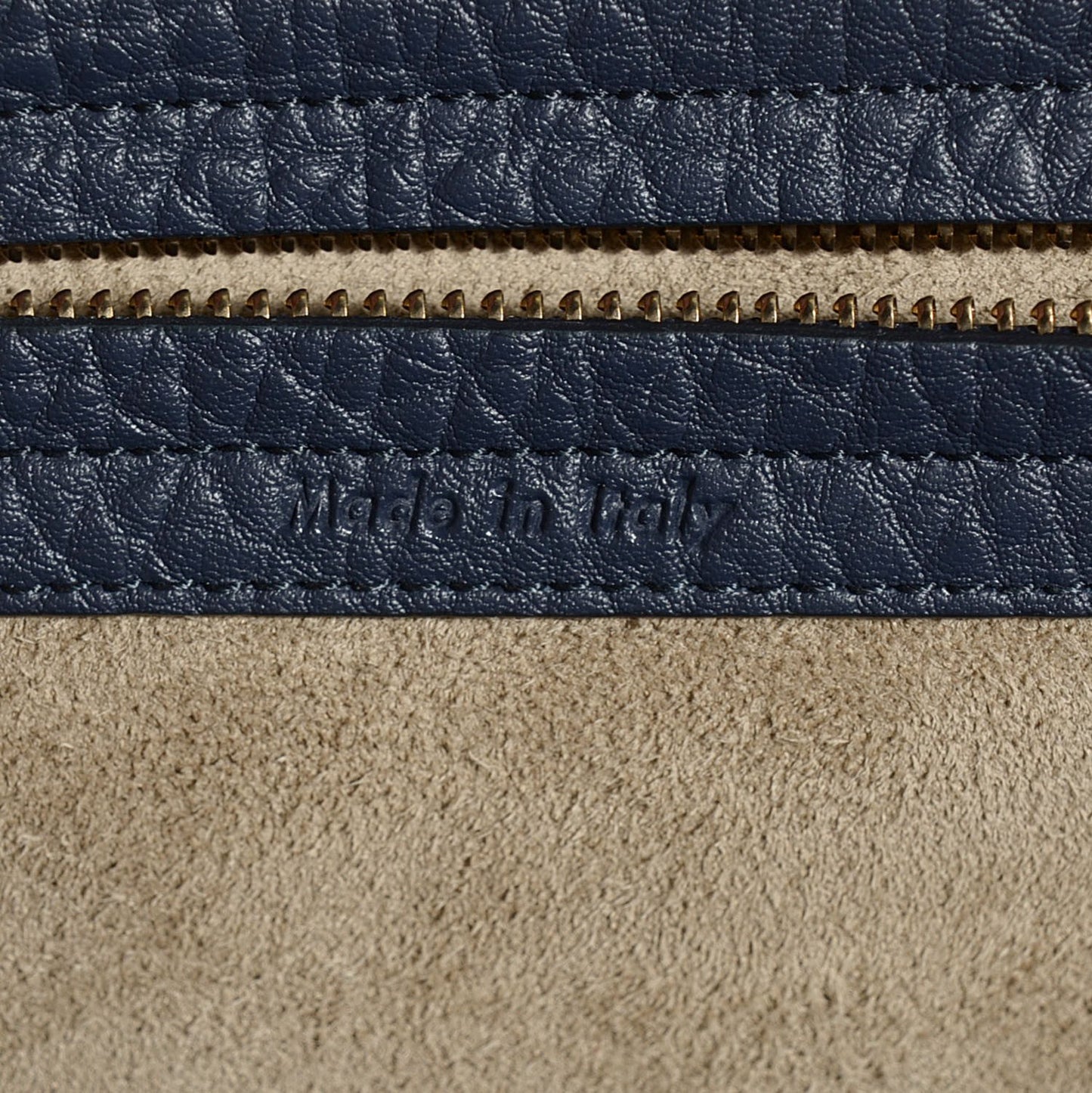 Bullhide Calfskin Medium Phantom Luggage Navy Blue