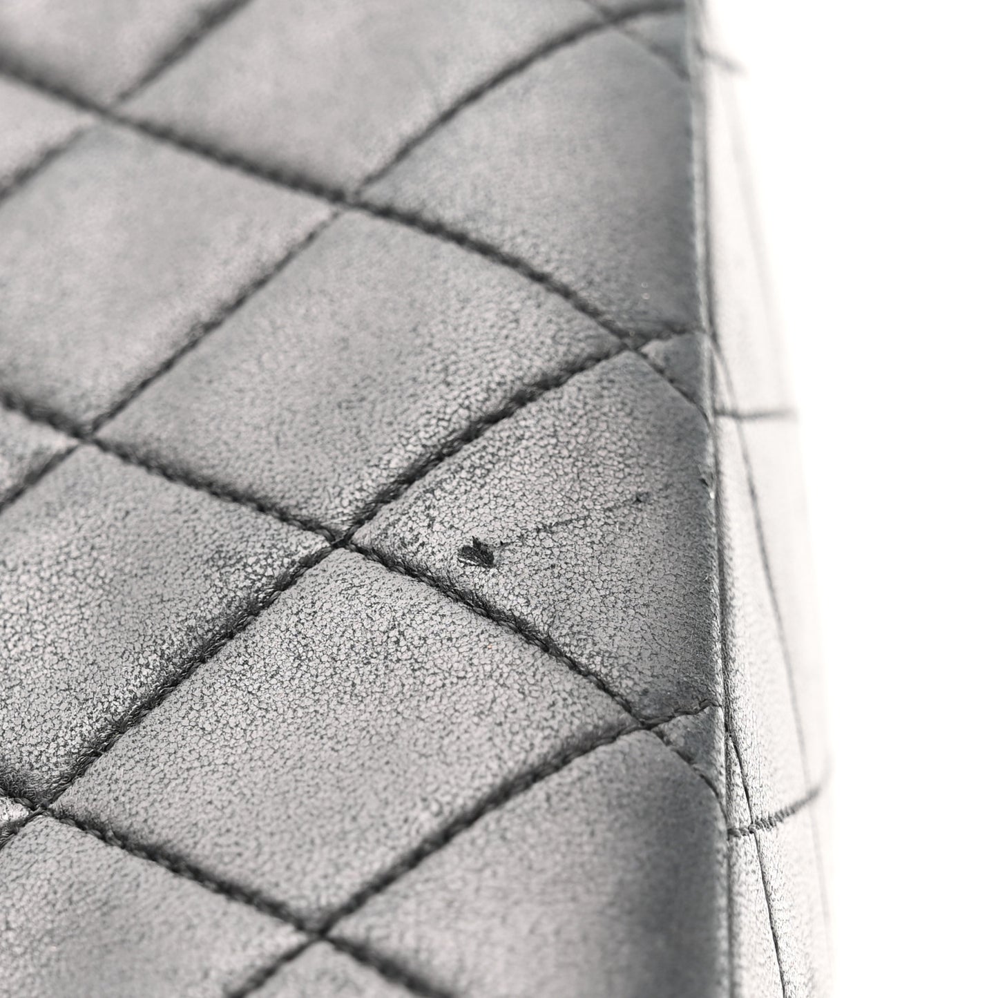 Lambskin Quilted Single Flap Black