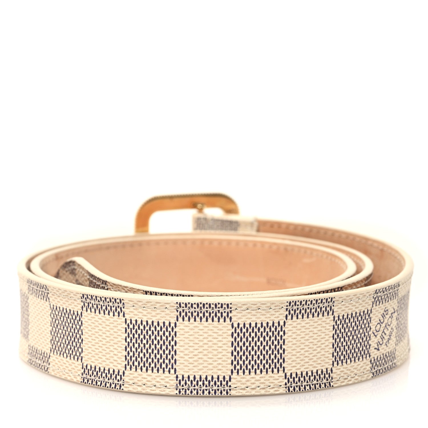 Louis Vuitton Damier Azur 30mm Tresor Belt 90 36 2 of 7