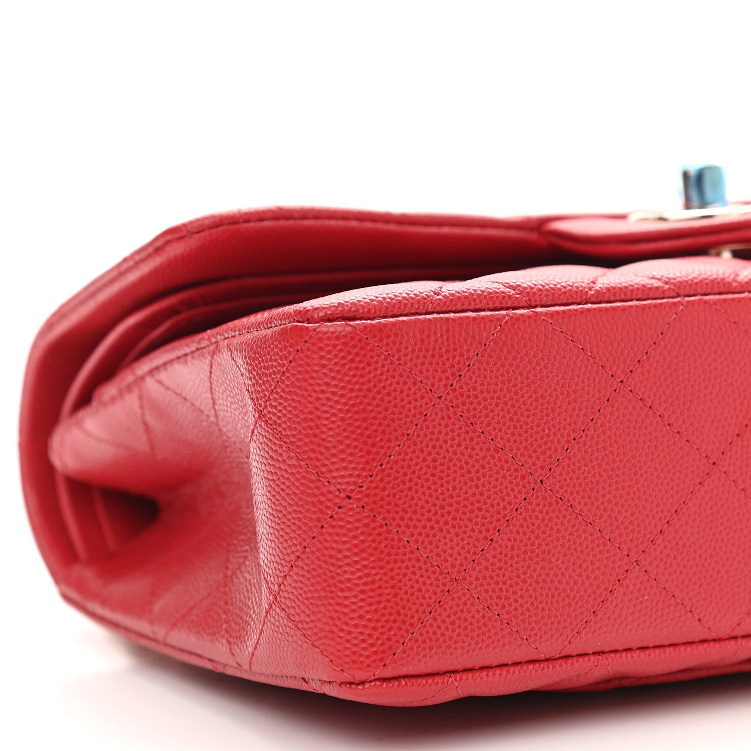 Chanel Caviar Quilted Small Double Flap Red 9 of 11