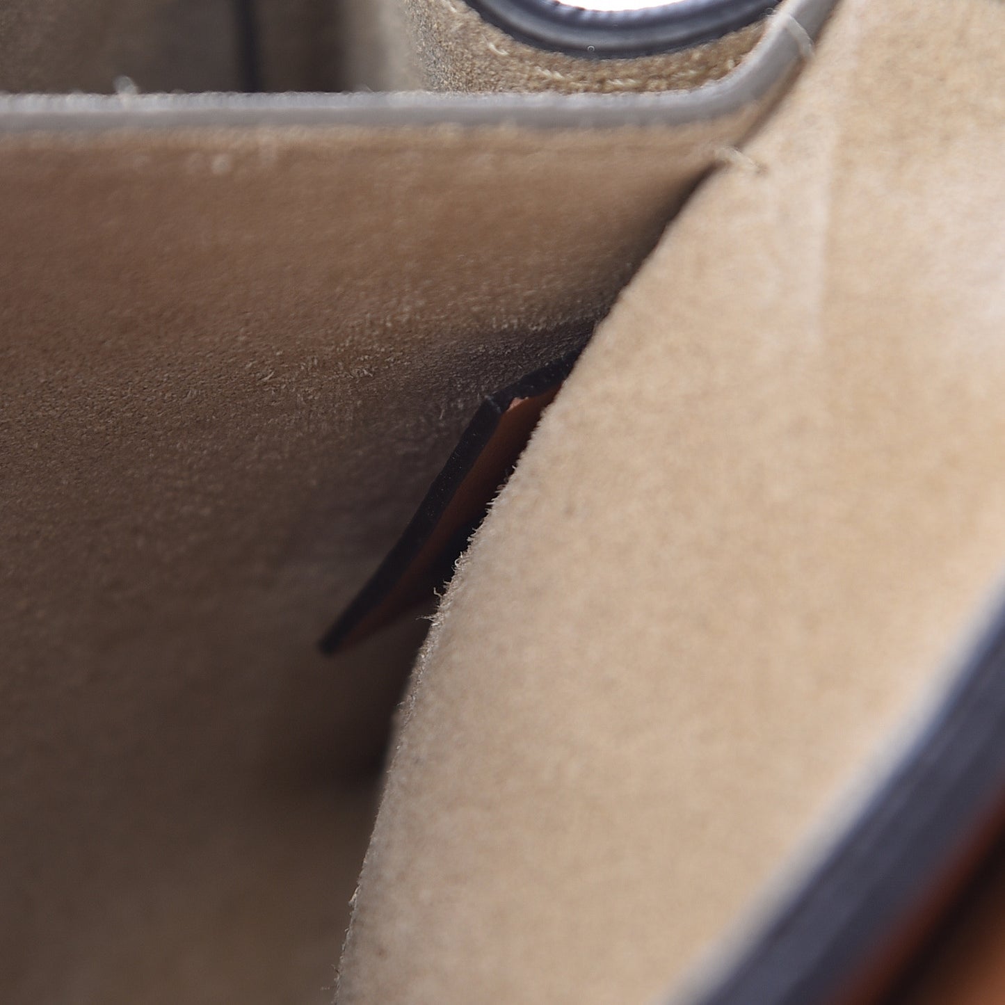 Suede Smooth Calfskin Studded Drew Shoulder Bag Caramel