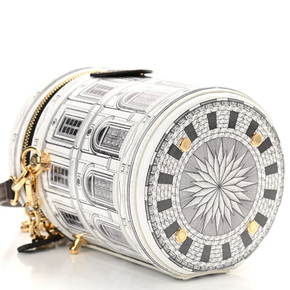 Louis Vuitton X FORNASETTI Calfskin Architettura Cannes Black White 8 of 9