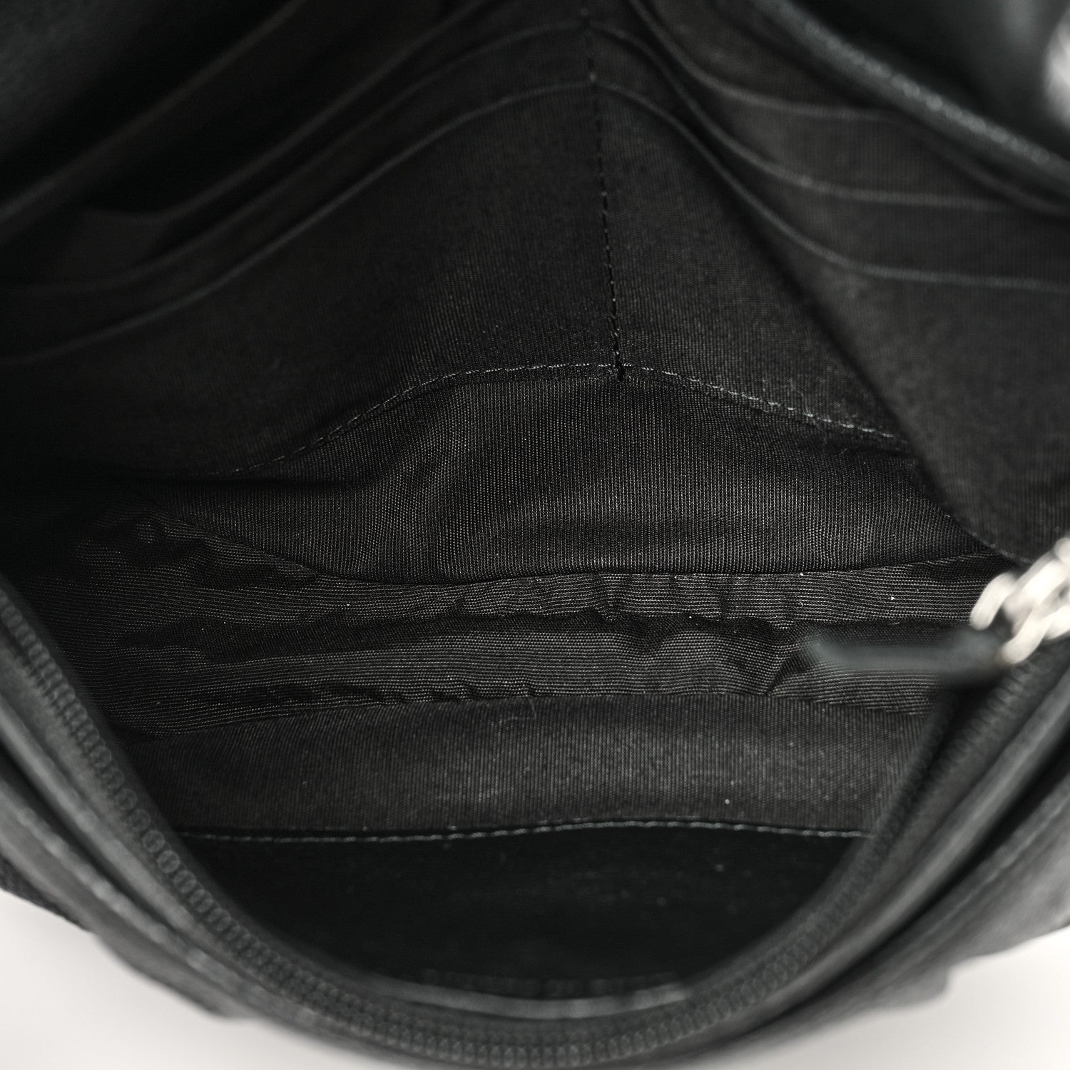 Chanel Caviar Half Moon Wallet On Chain WOC Black 5 of 11