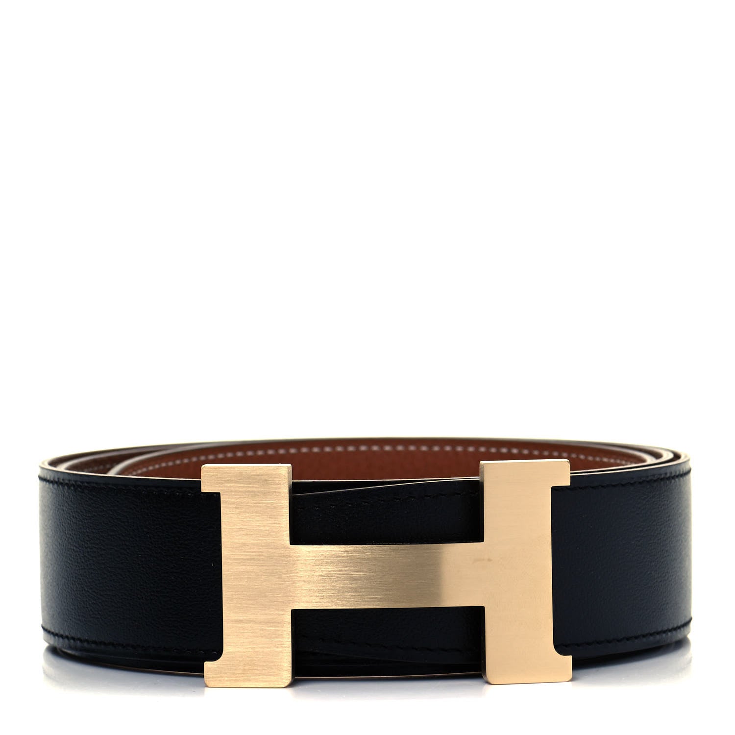 Hermes Swift Togo 42mm Constance H Belt 100 Black Gold 1 of 4