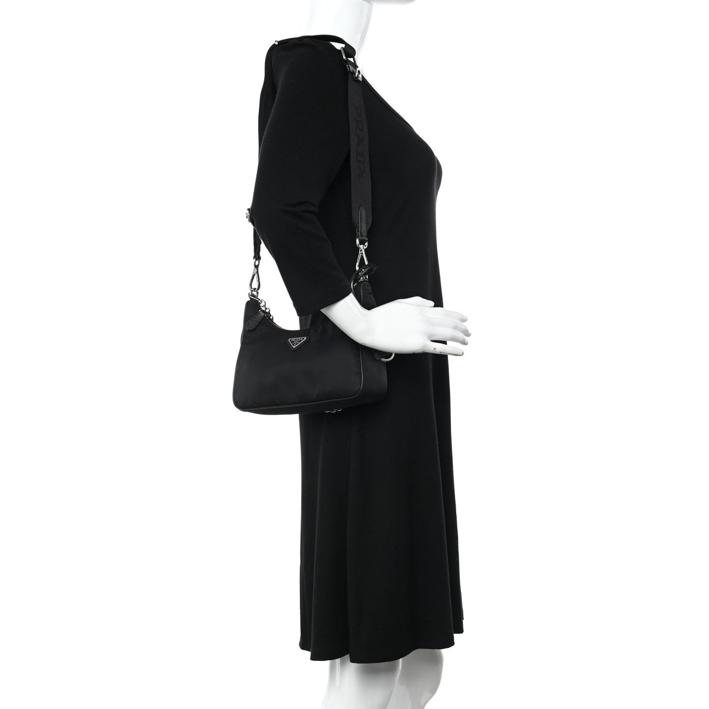 Nylon Re-Edition 2005 Shoulder Bag Black