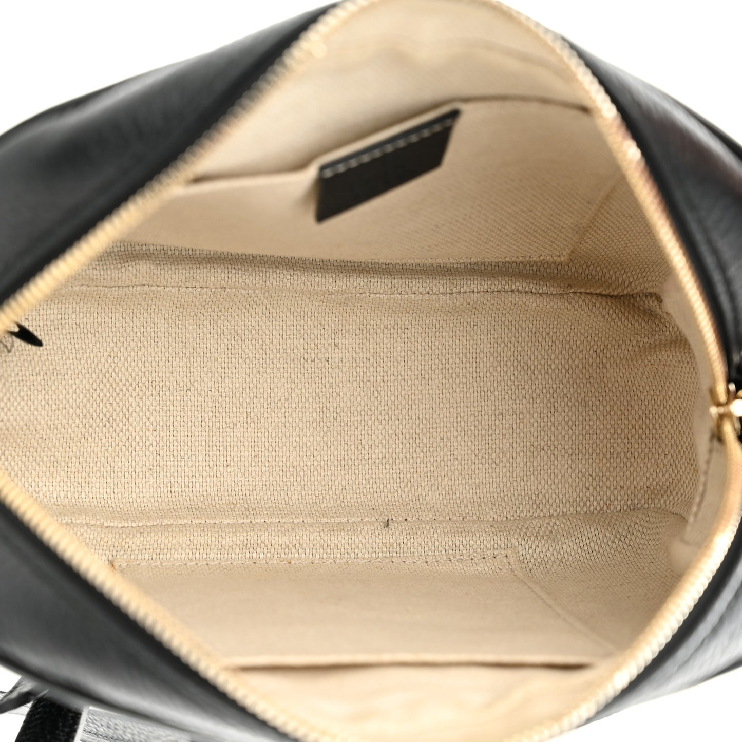 Pebbled Calfskin Small Soho Disco Bag Black
