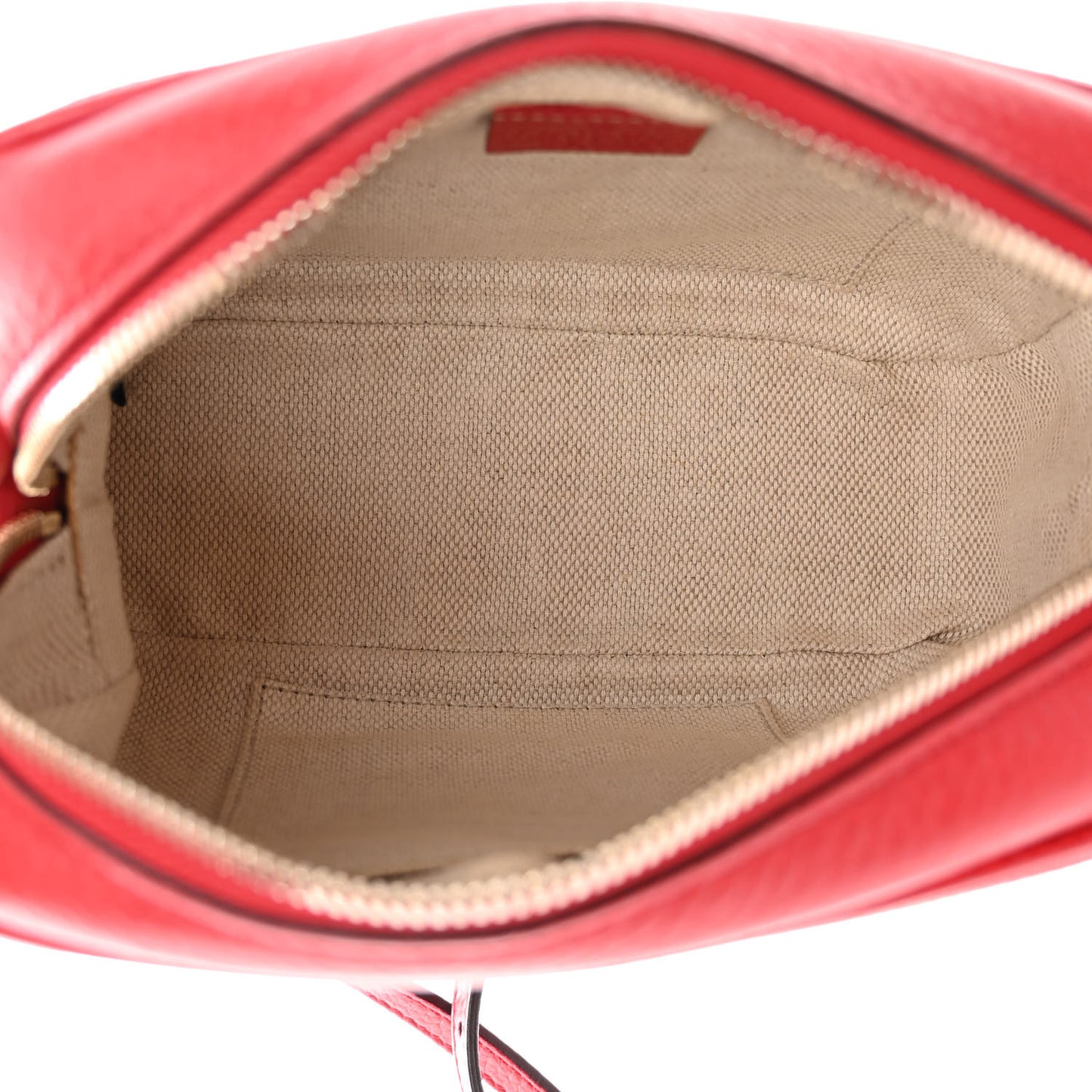 Pebbled Calfskin Small Soho Disco Bag Tabasco Red