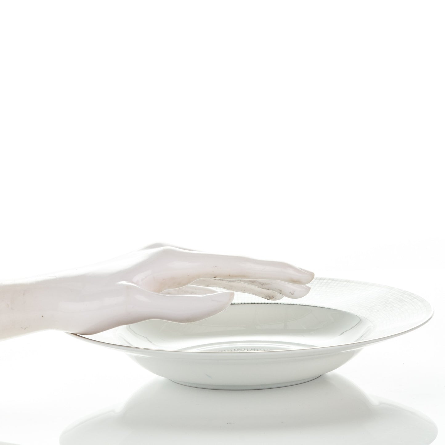 Porcelain Mosaique Au 24 Platine Soup Bowl Set of 2