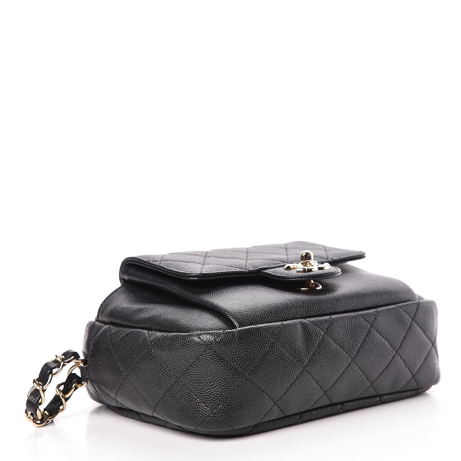 Chanel Caviar Quilted CC Day Camera Case Black 4 of 11