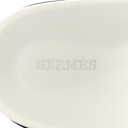 Hermes Calfskin Womens Chypre Sandals 40 White 7 of 10