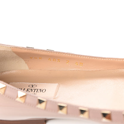 Valentino Garavani Patent Rockstud Ballerina Flats 40 Poudre 9 of 11