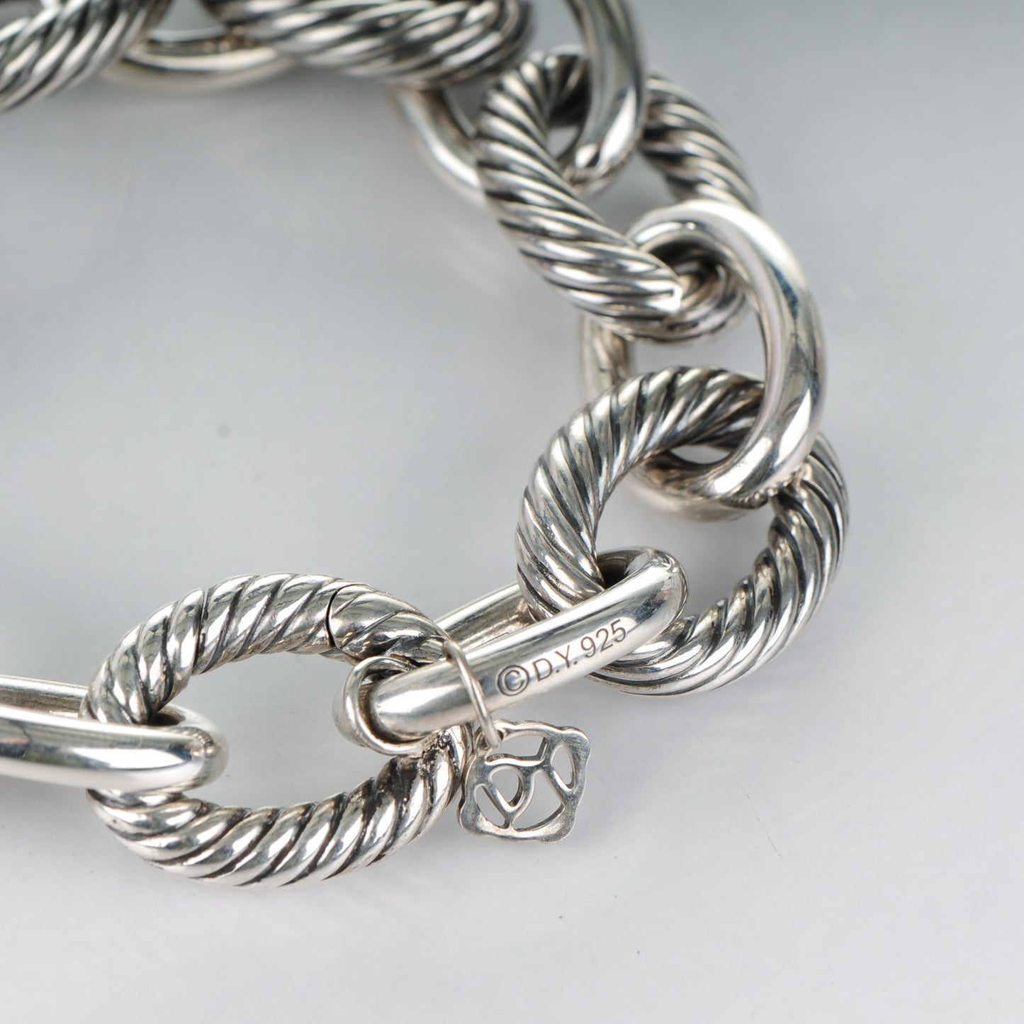 Sterling Silver 17mm Extra Large Oval Link Bracelet