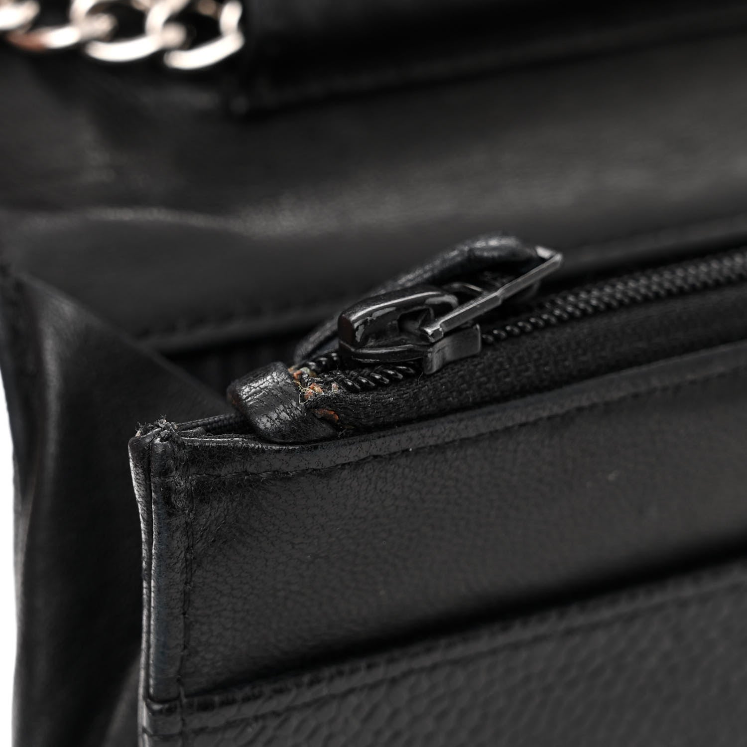 Chanel Caviar Timeless CC Wallet On Chain WOC Black 12 of 12