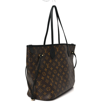 Louis Vuitton Monogram Calfskin Neo Neverfull Inside Out MM Black 5 of 16