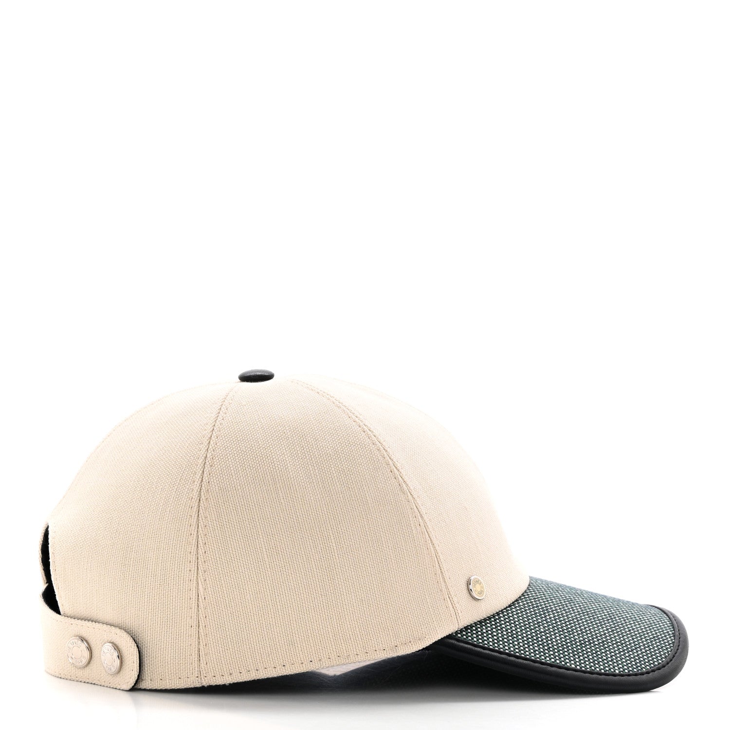Hermes Cotton Tess Pop Cap 58 Ecru Marine 5 of 10