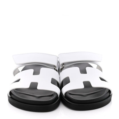 Hermes Calfskin Womens Chypre Sandals 36 White 2 of 9