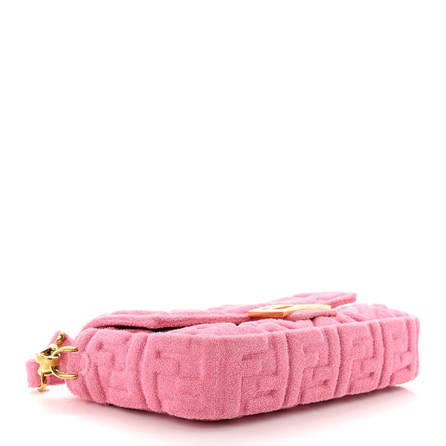 Terry Cloth Vitello Century Matte FF 1974 Embossed Baguette Lollypop