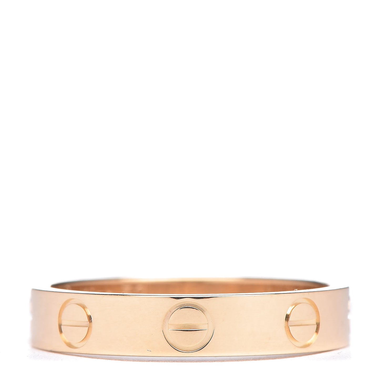 18K Yellow Gold 3.5mm LOVE Wedding Band Ring 52 6