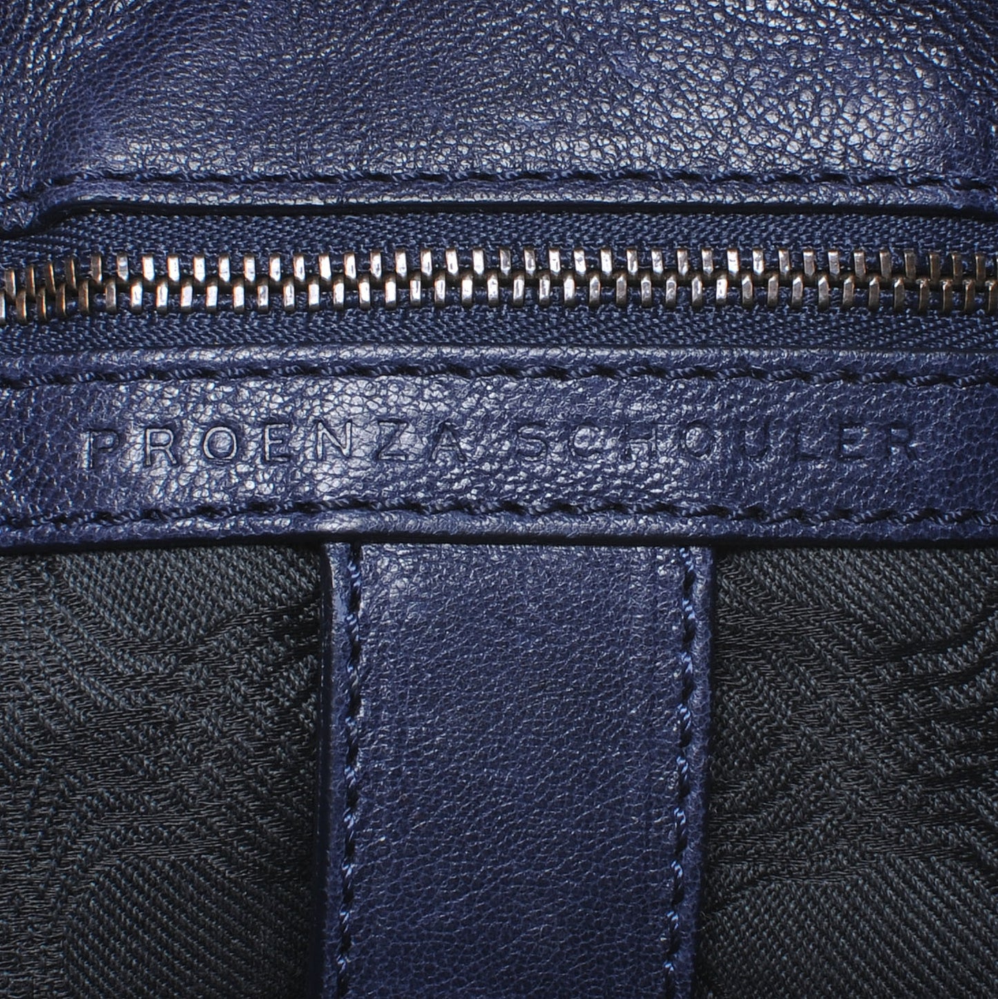 Lambskin PS1 Large Satchel Marine