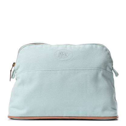 Hermes Cotton Canvas Bolide Travel Cosmetic Pouch MM 1 of 9