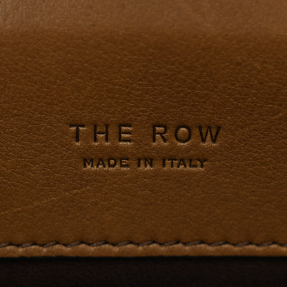 The Row Polished Saddle Calfskin Peggy Clutch Dark Muschio 6 of 10