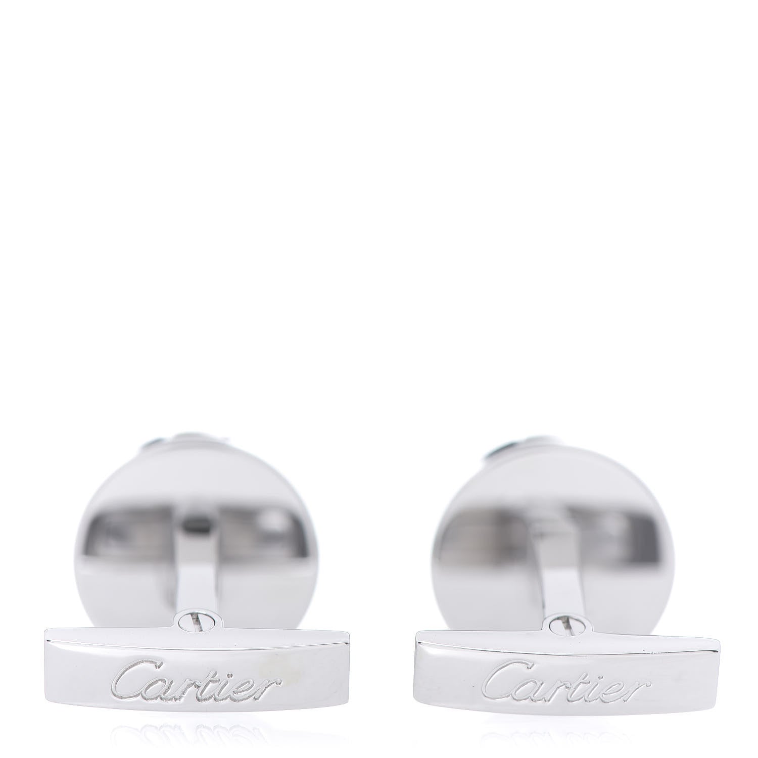 Cartier Sterling Silver Mother of Pearl LOVE Cufflinks 4 of 5