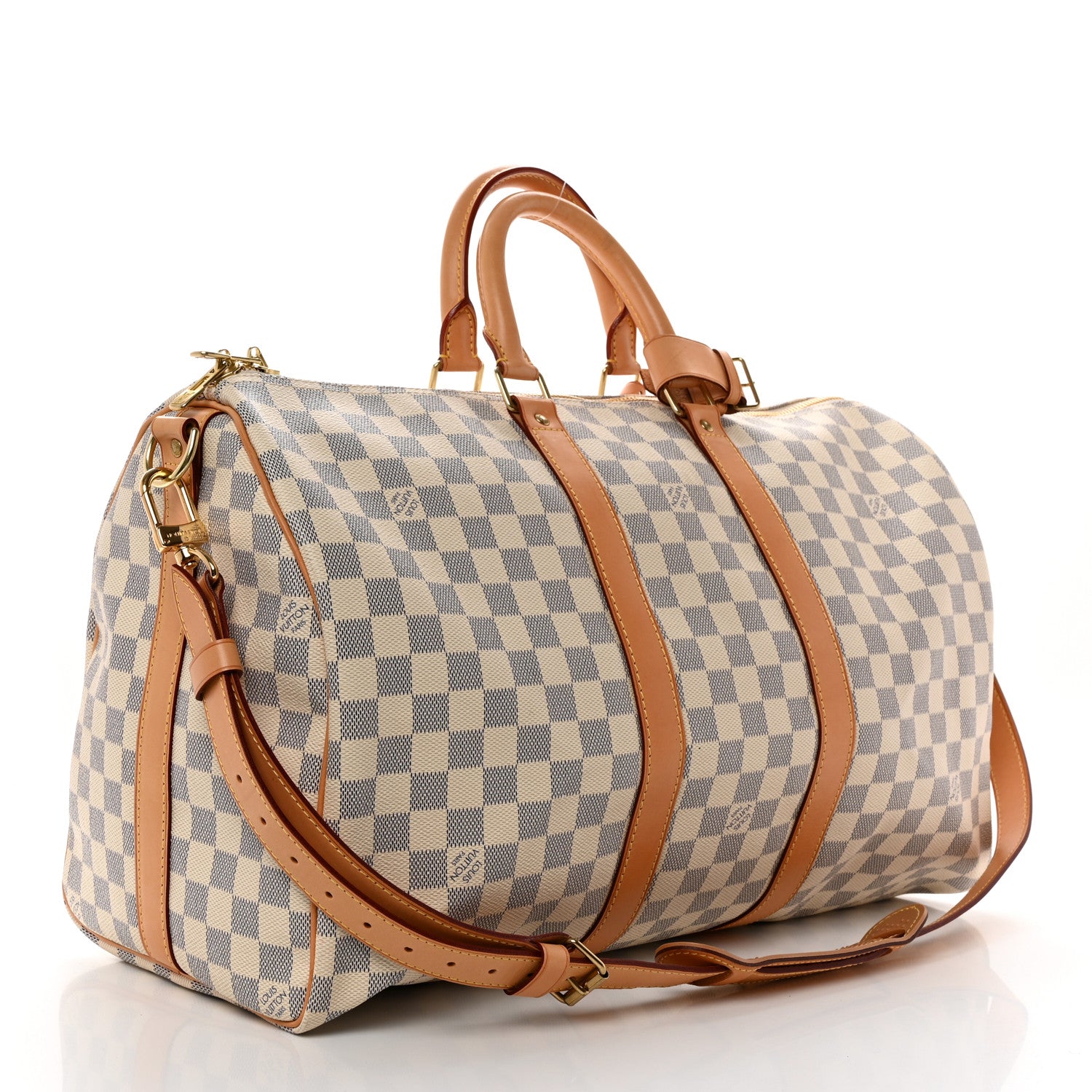 Louis Vuitton Damier Azur Keepall Bandouliere 45 2 of 16
