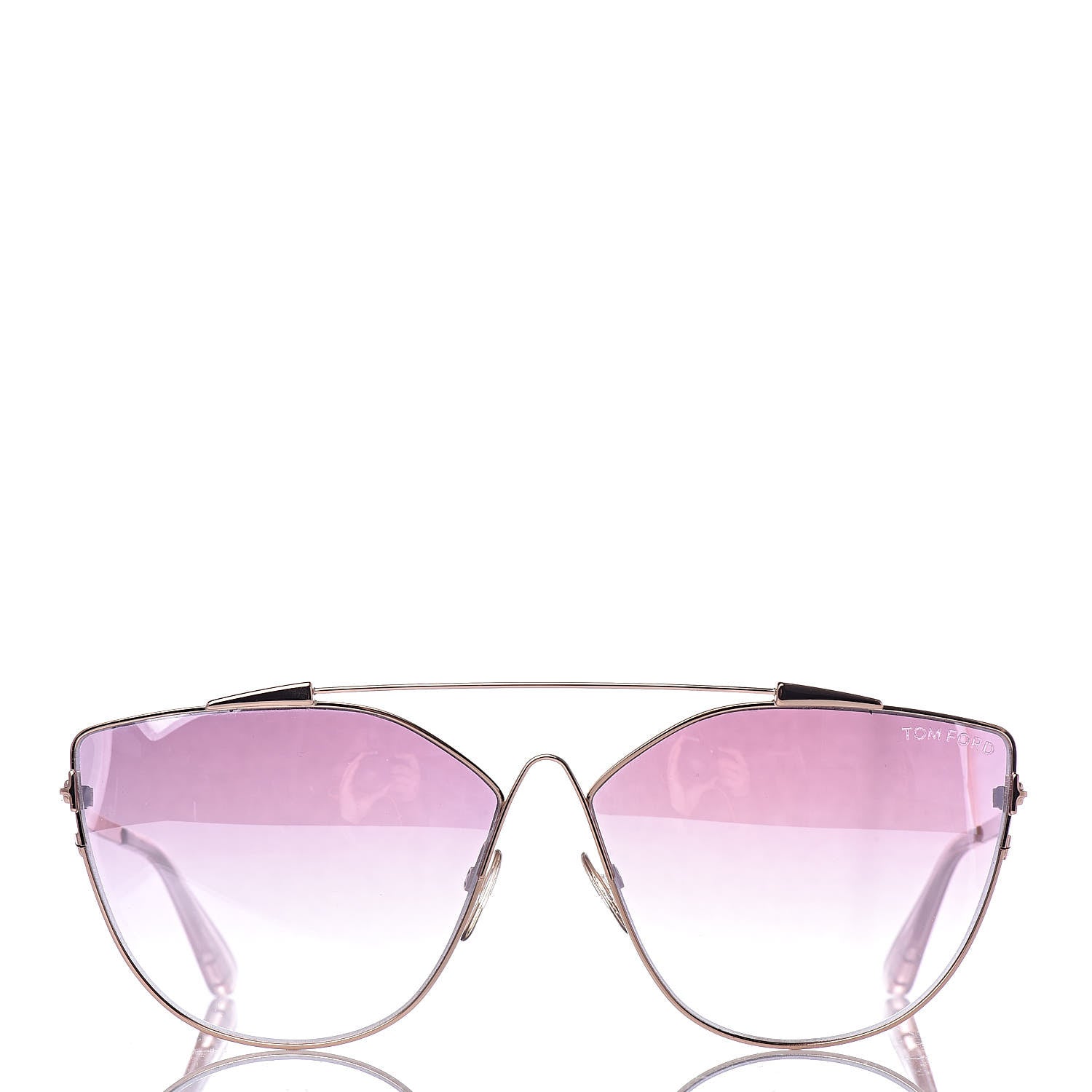 Tom Ford Jacquelyn Aviator Sunglasses TF563 Gold 2 of 8