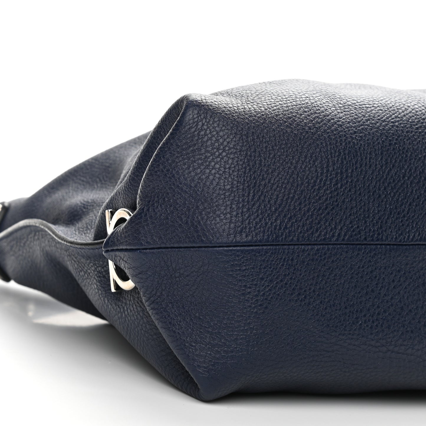 Calfskin Fanisa Gancini Hobo Oxford Blue