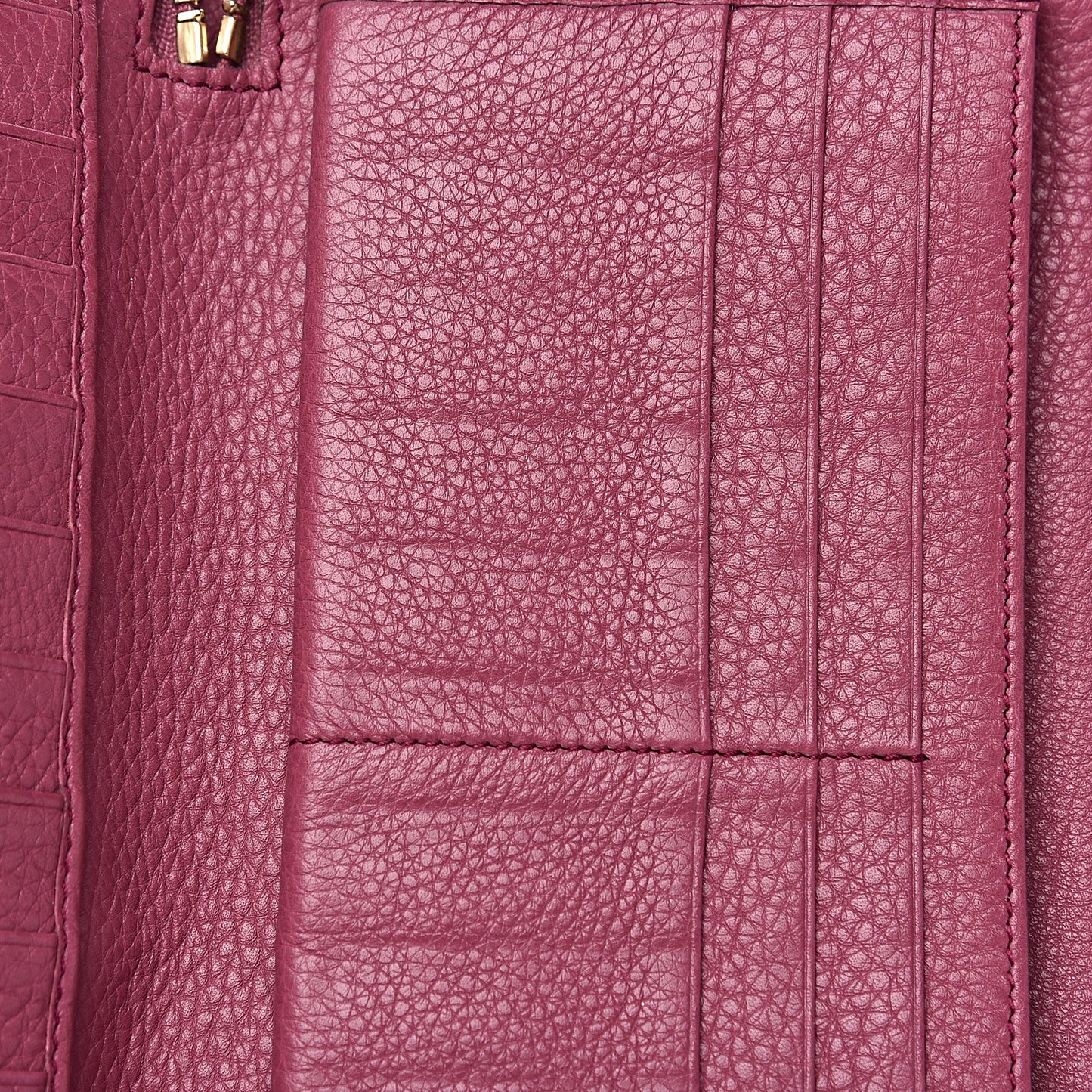 Pebbled Calfskin Soho Zip Around Wallet Peonia Flower