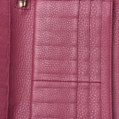 Gucci Pebbled Calfskin Soho Zip Around Wallet Peonia Flower 10 of 10