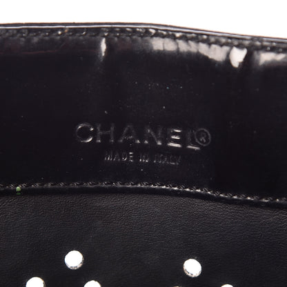 Chanel Patent Perforated CC Tote Black 9 of 16